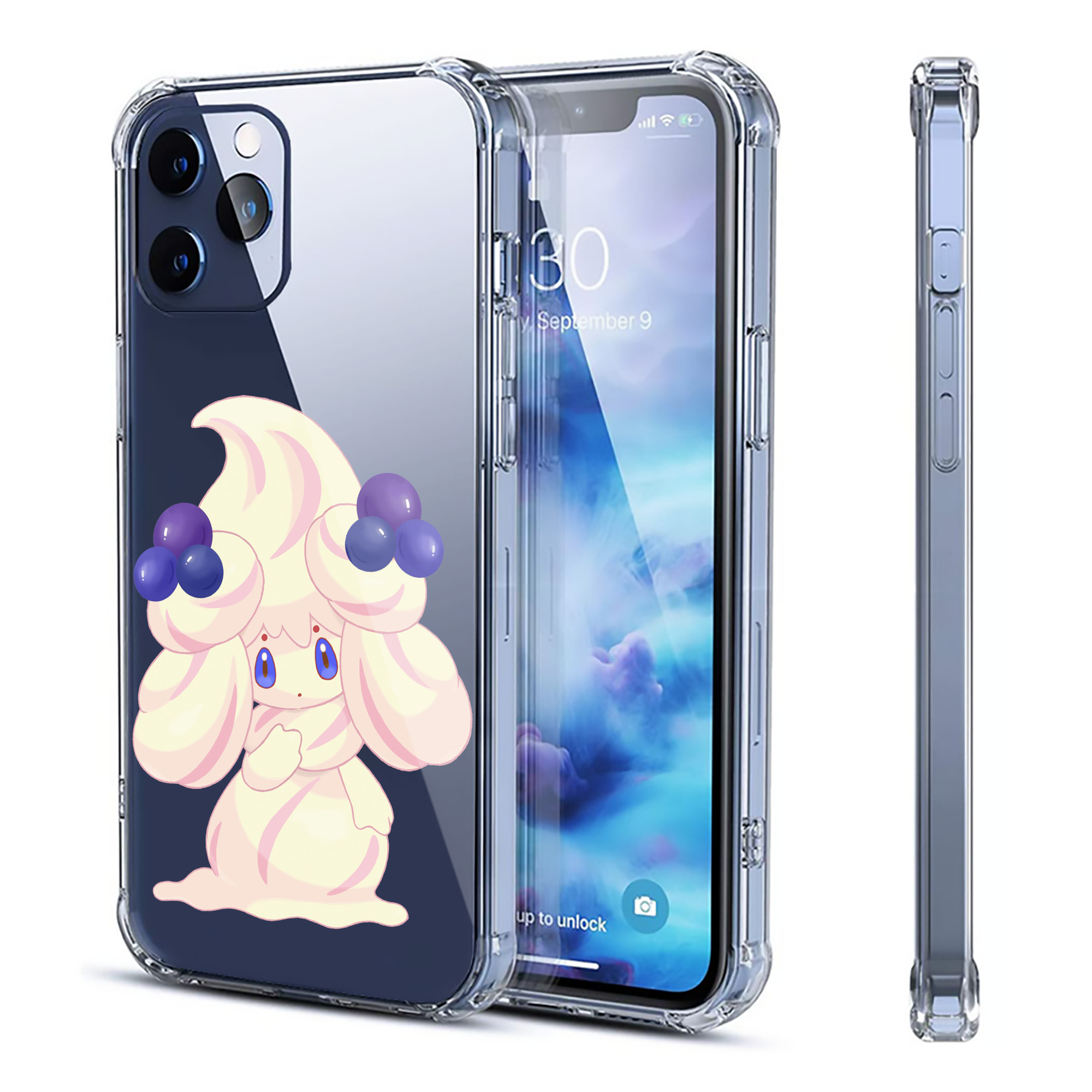 （画像用） ポケットモンスター Pokémon 【iPhone 12シリーズ対応】透明スマホケース（クリアソフトケース）